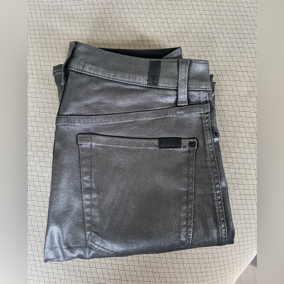 7 For All Mankind Silver Pants - Picture 2 of 6